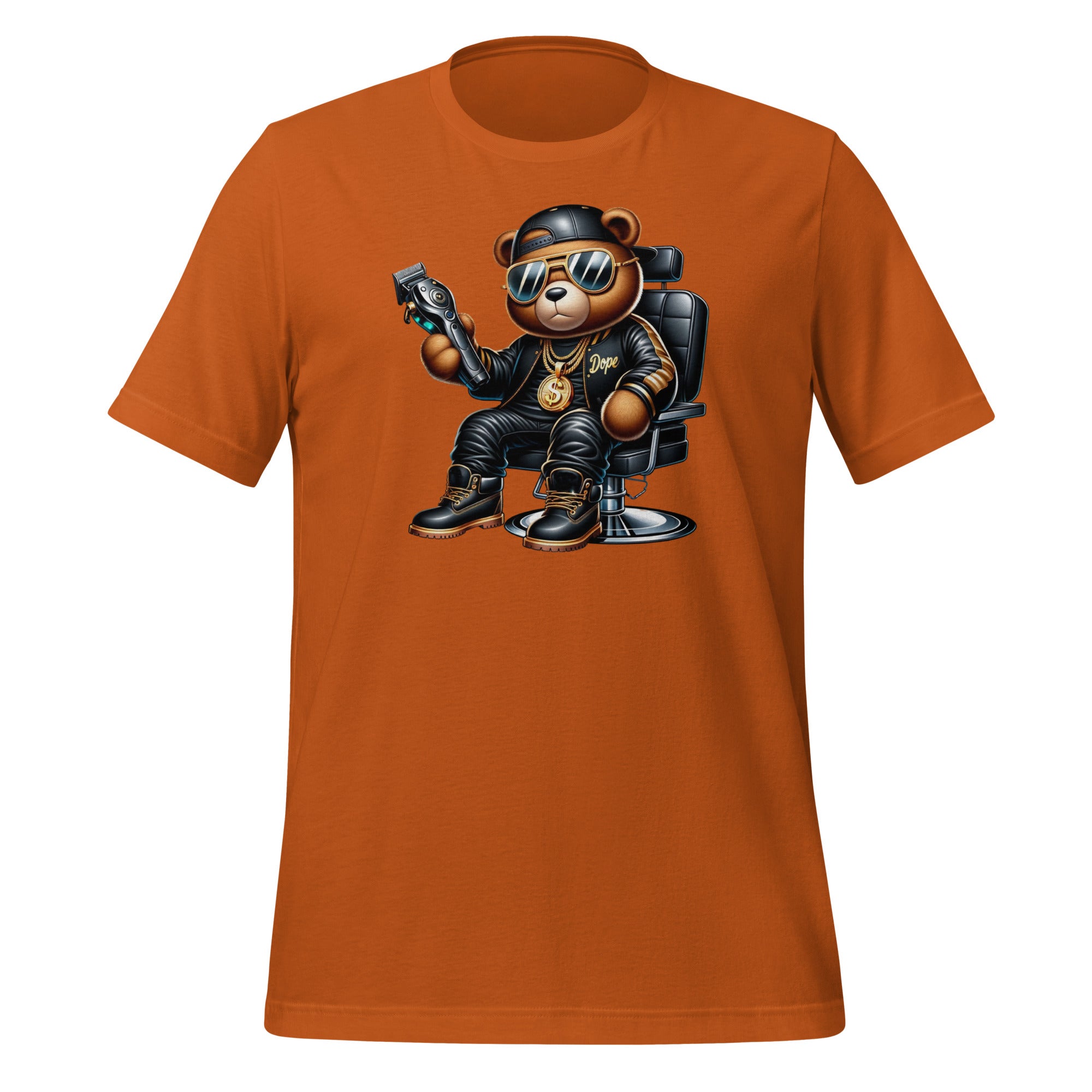 Men's Graphic Short-sleeve t-shirt (barber-bear brown)