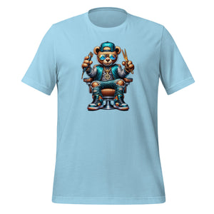 Men's Graphic Short-sleeve t-shirt (barber-bear blue)