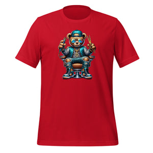 Men's Graphic Short-sleeve t-shirt (barber-bear blue)