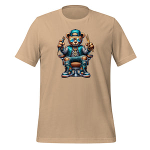 Men's Graphic Short-sleeve t-shirt (barber-bear blue)