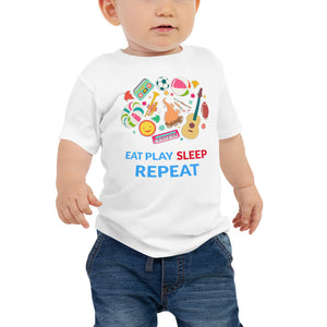Baby Graphic Short Sleeve Tee / Eat Play Sleep Repeat