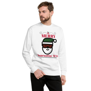 Mens Holiday Fleece Pullover / Merry Quarantine - Mas