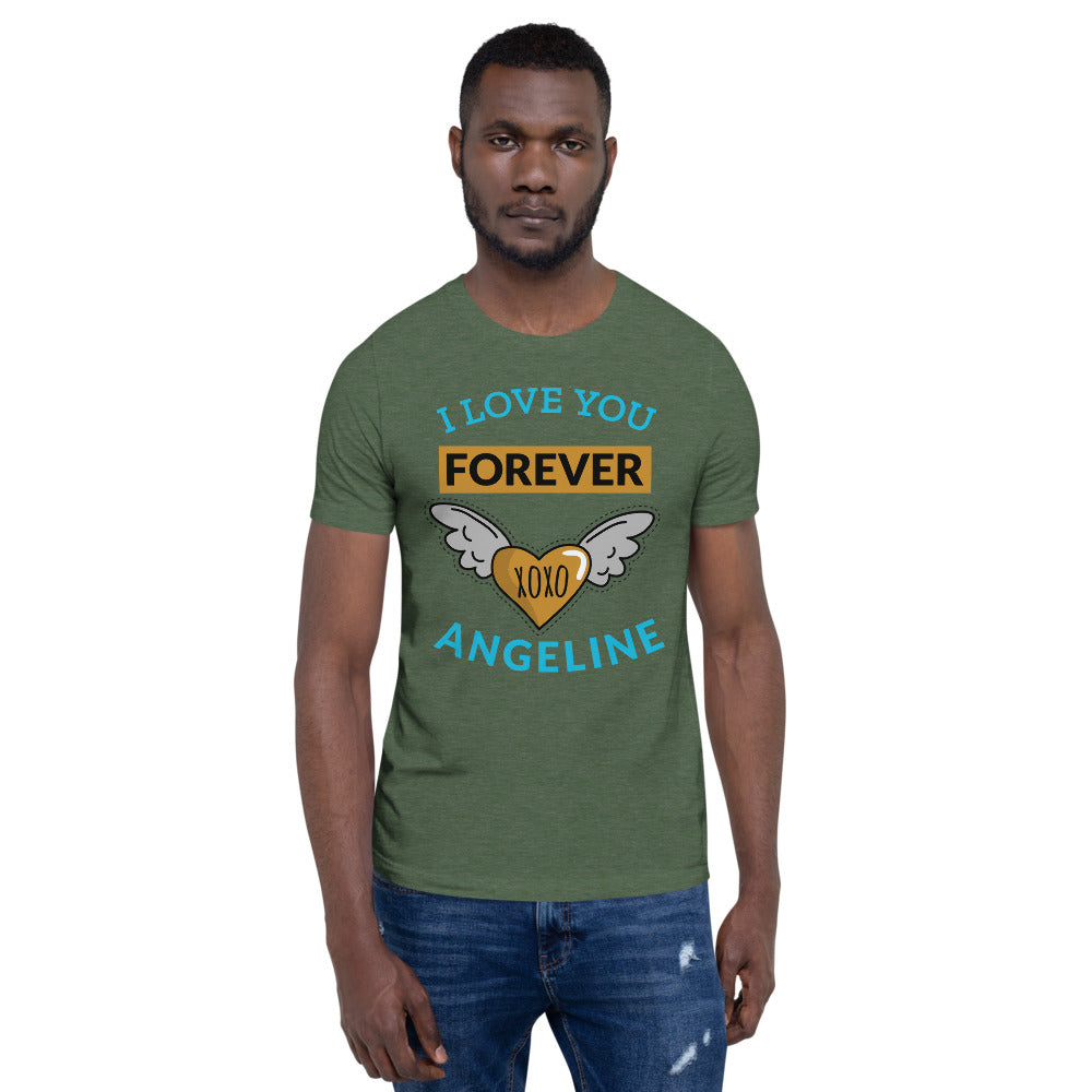 Men's Custom Short-Sleeve T-Shirt / Angeline