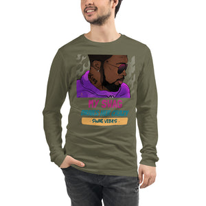 Men's Graphic Long Sleeve Tee / My Swag Drives Her Crazy