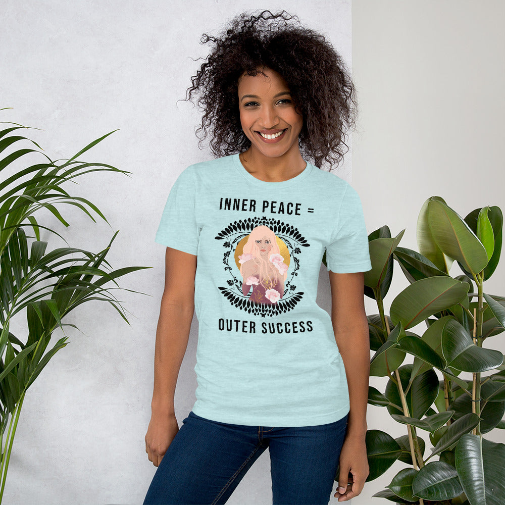 Women's Graphic Short-Sleeve T-Shirt / Inner Peace Outer Success
