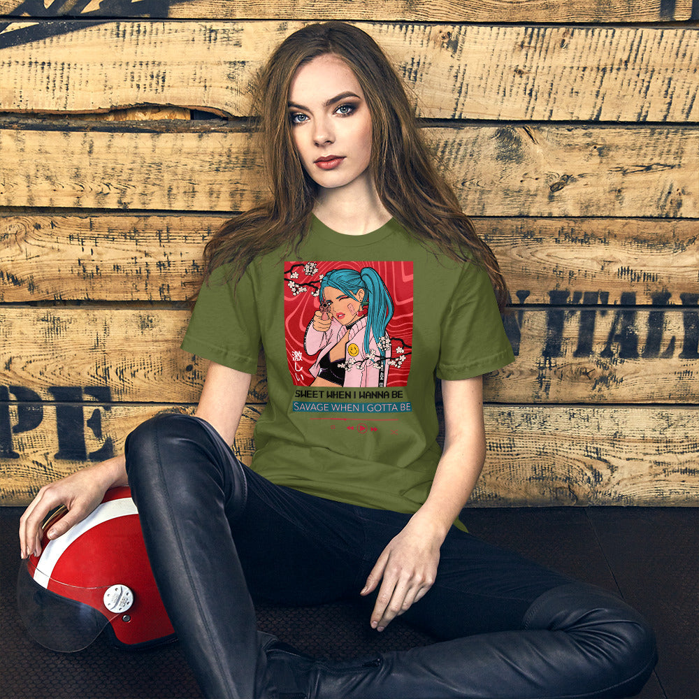 Women's Graphic T-Shirt / Sweet When I Wanna Be