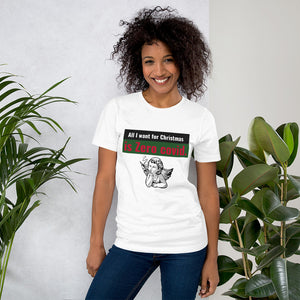 Women's Holiday Short-Sleeve T-Shirt / All I Want 4 Christmas 0 Covid