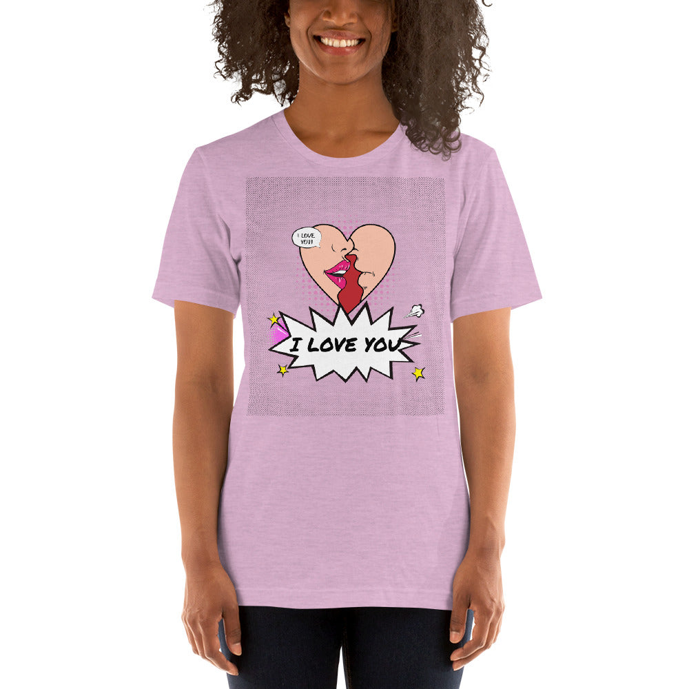 Women’s Graphic Short Sleeve T-Shirt / I Love You