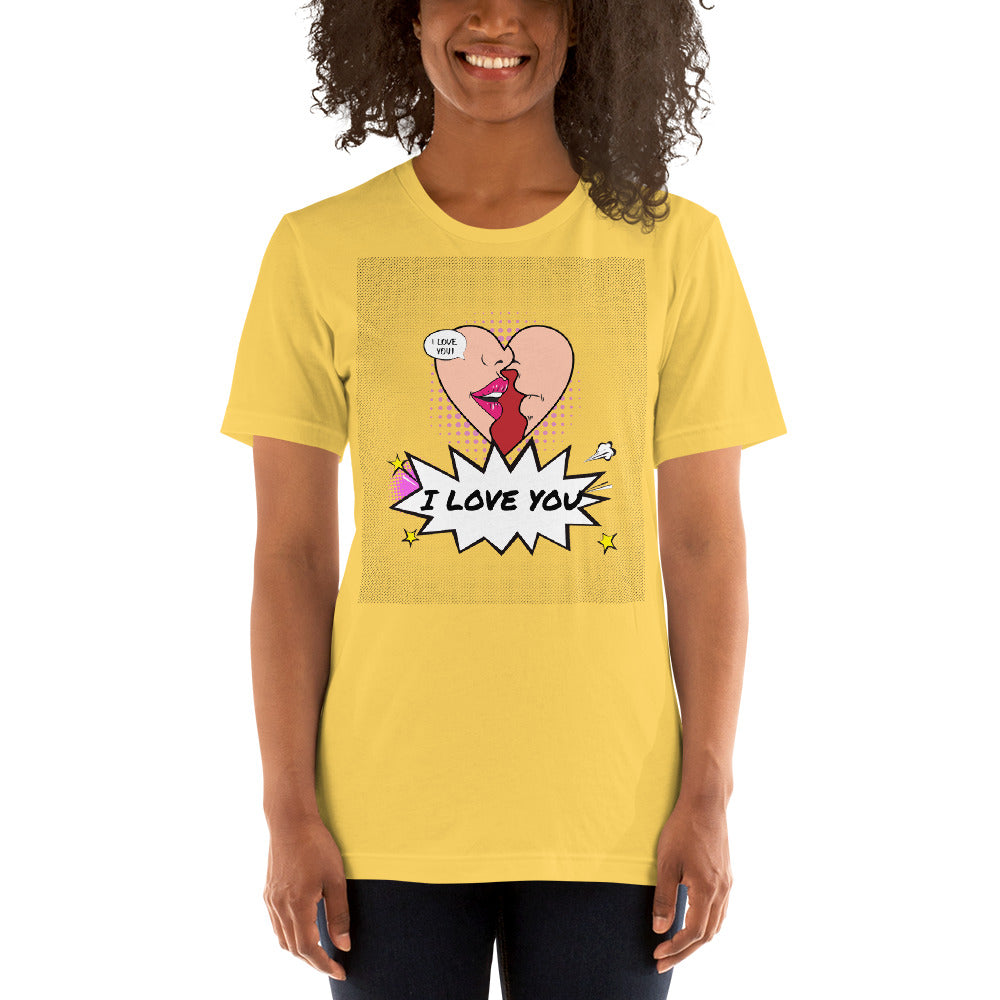 Women’s Graphic Short Sleeve T-Shirt / I Love You