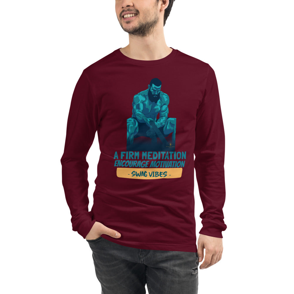 Men's Graphic Long Sleeve Tee / A Firm Meditation