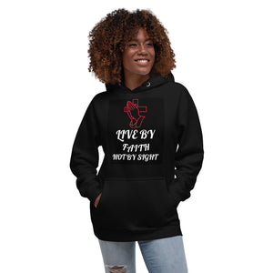 Women Graphic Hoodie / Live by faith