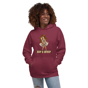 Women's Graphic Hoodie / Sexy and Bossy