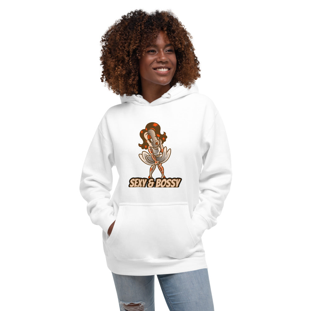 Women's Graphic Hoodie / Sexy and Bossy