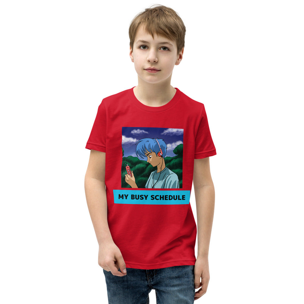 Boys Graphic Short Sleeve T-Shirt / My Busy Schedule